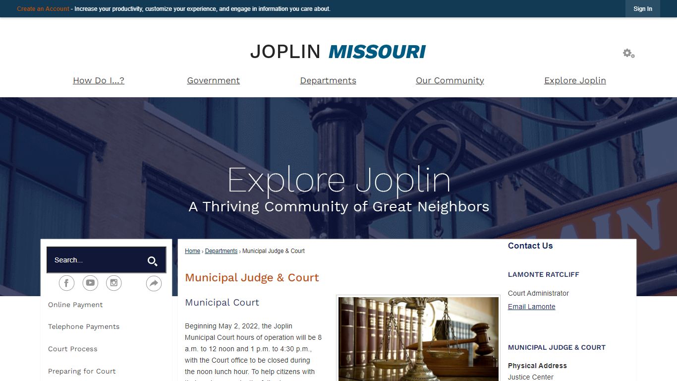 Municipal Judge & Court | Joplin, MO - Official Website